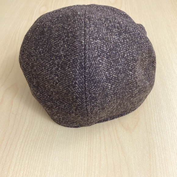 Cremieux Brown Wool Tweed Newsboy Cap - Picture 3 of 4